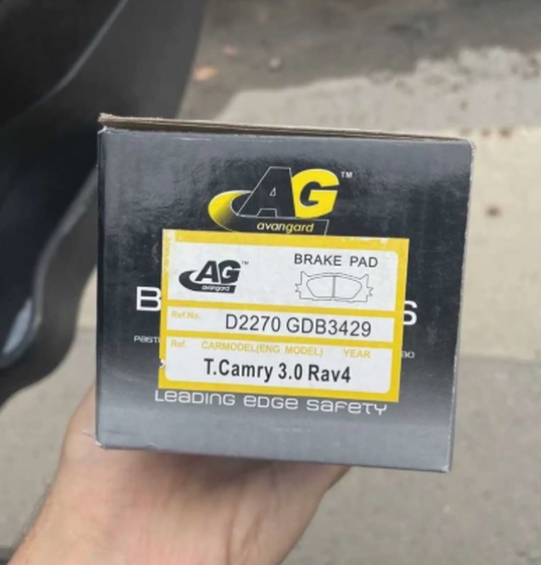 Передние тормозные колодки AG для Toyota Camry 2